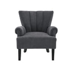 29 Upholstered Arm Chair with High-Density Foam and Channel Back