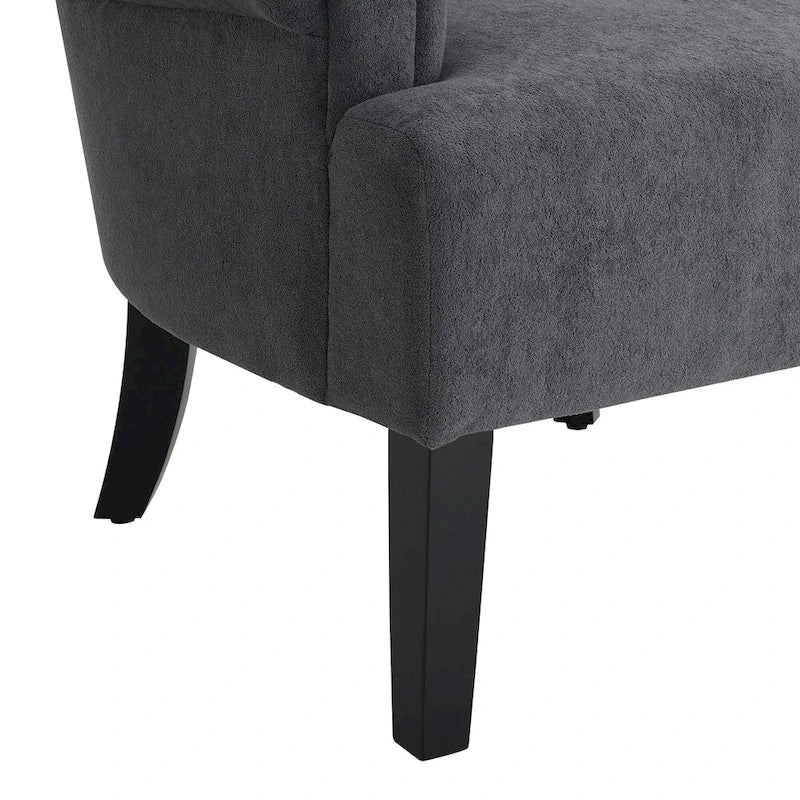29 Upholstered Arm Chair with High-Density Foam and Channel Back
