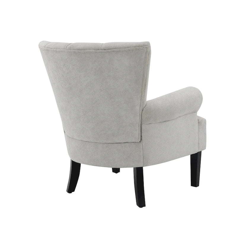 29 Upholstered Arm Chair with High-Density Foam and Channel Back