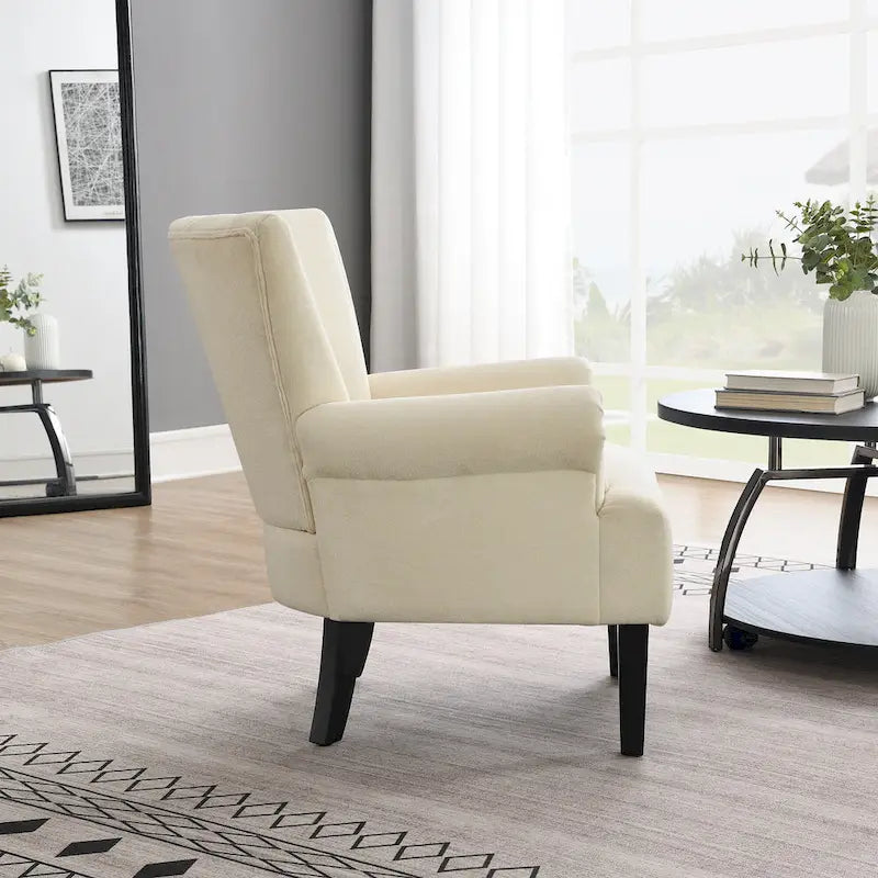 29 Upholstered Arm Chair with High-Density Foam and Channel Back
