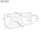 Farmhouse 42.70 4-Door Multi-Purpose Entry Upholstered Storage Bench with Adjustable Shelves and Shoe Racks