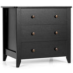 3 Drawer Dresser Chest of Drawers Bedside Table for Living Room