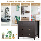 3 Drawer Dresser Chest of Drawers Bedside Table for Living Room
