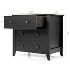 3 Drawer Dresser Chest of Drawers Bedside Table for Living Room