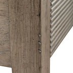 Dusty Taupe Cocktail Table with Drawers and Casters