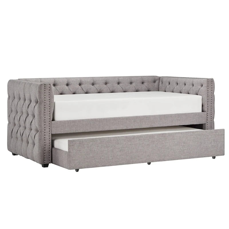 Twin Tufted Nailhead Daybed