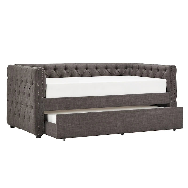 Twin Tufted Nailhead Daybed