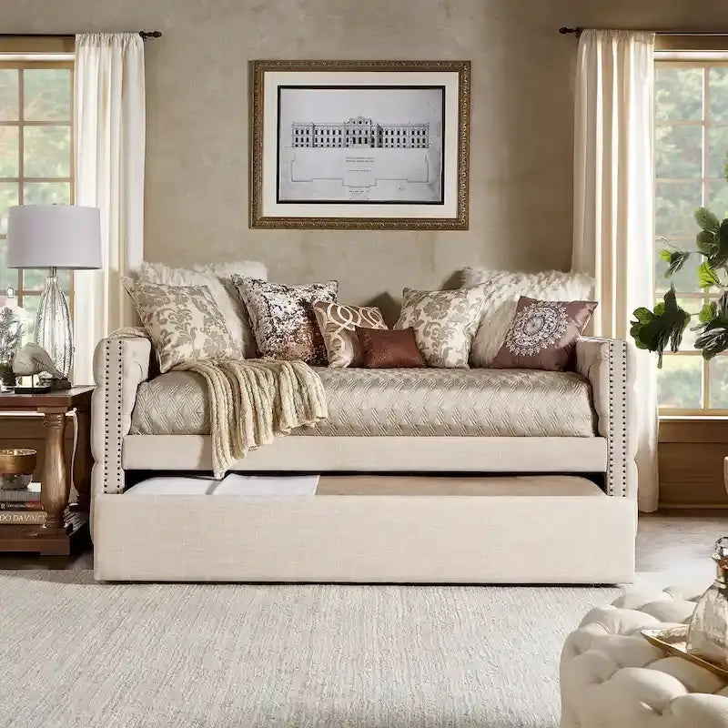 Twin Tufted Nailhead Daybed