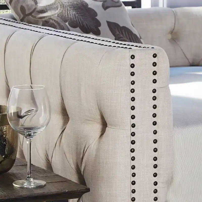 Twin Tufted Nailhead Daybed