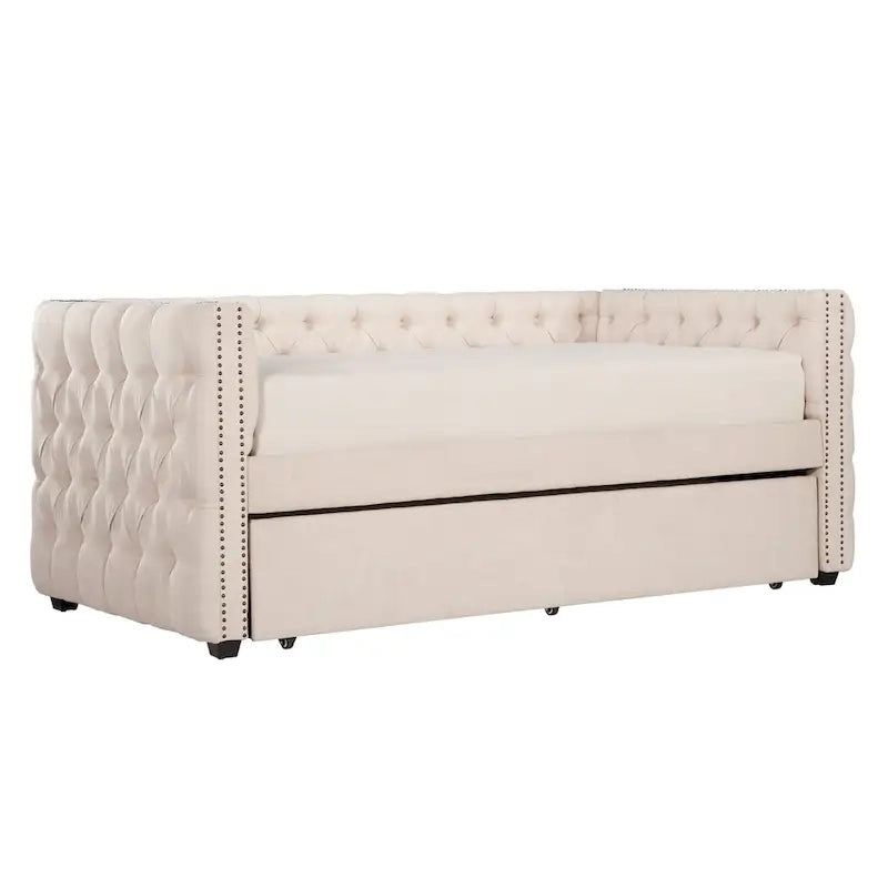 Twin Tufted Nailhead Daybed