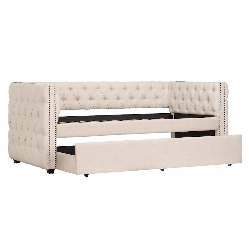 Twin Tufted Nailhead Daybed