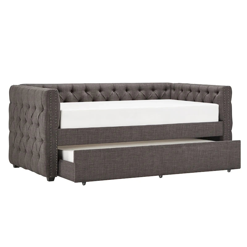 Twin Tufted Nailhead Daybed