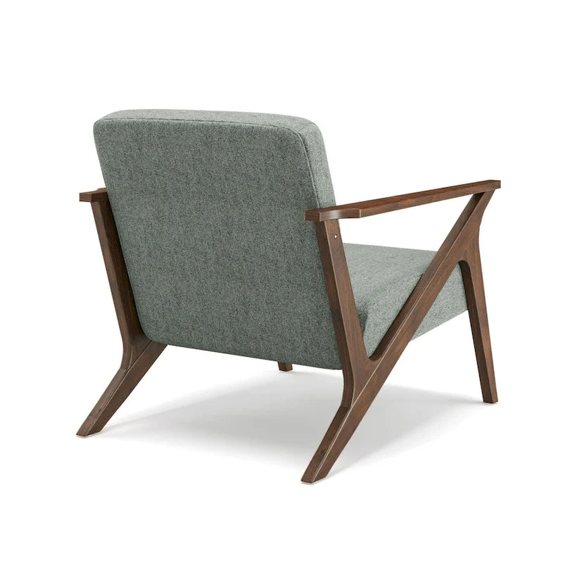 Wood Frame Upholstered Accent Chair