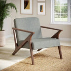Wood Frame Upholstered Accent Chair