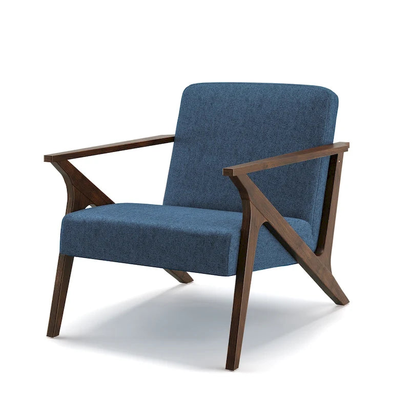 Wood Frame Upholstered Accent Chair