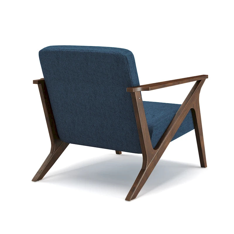 Wood Frame Upholstered Accent Chair