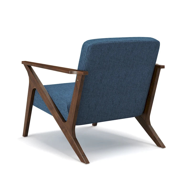 Wood Frame Upholstered Accent Chair