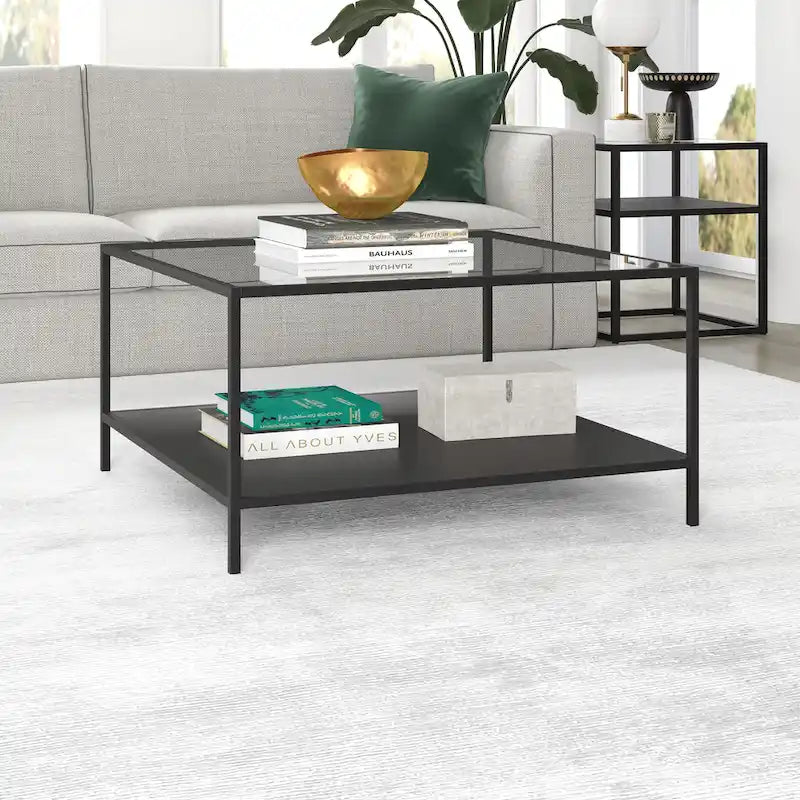 32 Square Coffee Table with Shelf