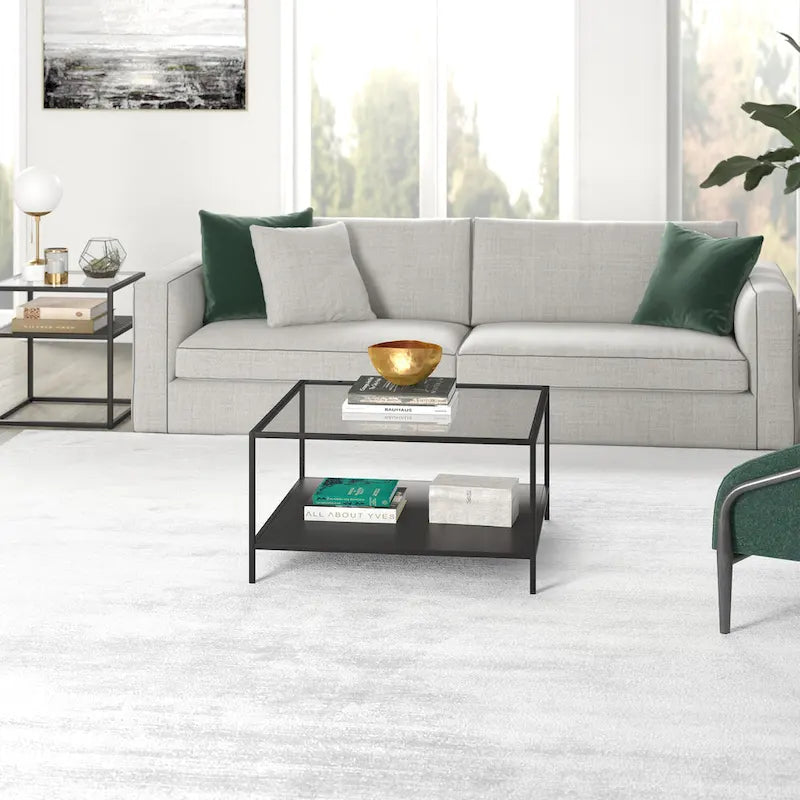 32 Square Coffee Table with Shelf