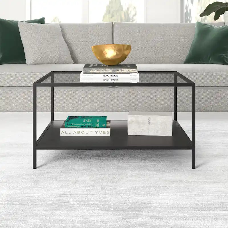 32 Square Coffee Table with Shelf