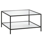 32 Square Coffee Table with Shelf