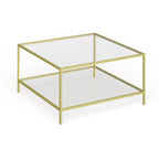 32 Square Coffee Table with Shelf