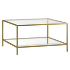 32 Square Coffee Table with Shelf