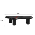 Cloud Coffee Table, Irregular Modern Coffee Table Decor with 4 Legs