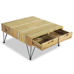 Coffee Table 31.5x31.5x15.7 Solid Teak