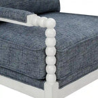 Classic Spindle Accent Chair with Distressed Wood Frame