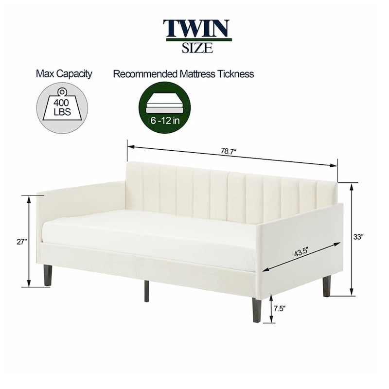 Twin Size Upholstered Daybed For Bedroom