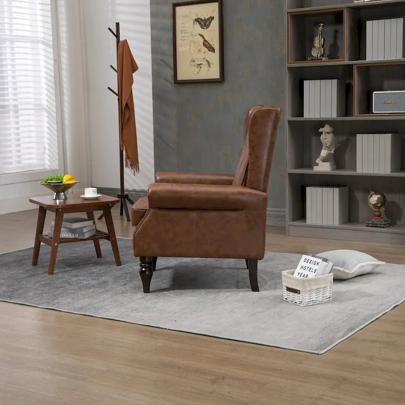 Sessel mit Holzgestell, moderner Akzentstuhl und Loungesessel fürs Wohnzimmer