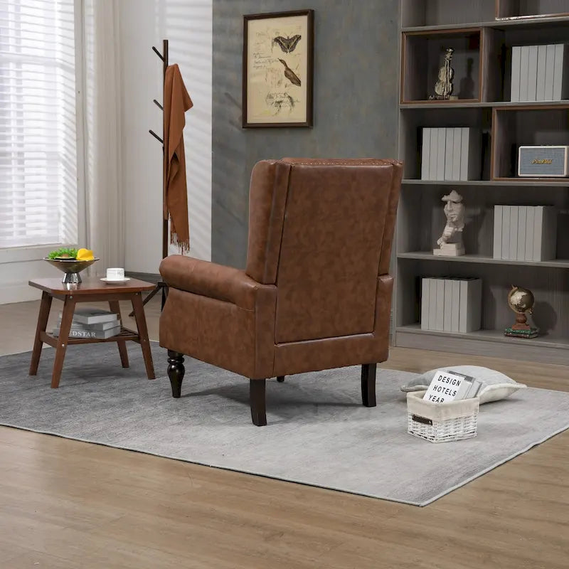 Sessel mit Holzgestell, moderner Akzentstuhl und Loungesessel fürs Wohnzimmer