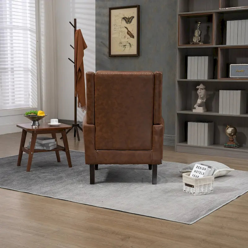 Sessel mit Holzgestell, moderner Akzentstuhl und Loungesessel fürs Wohnzimmer