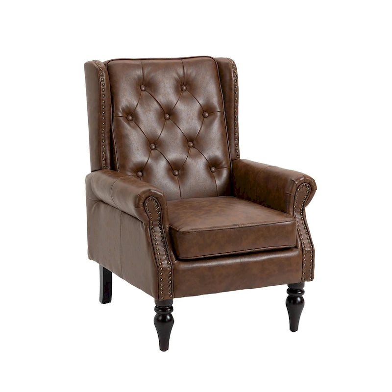 Sessel mit Holzgestell, moderner Akzentstuhl und Loungesessel fürs Wohnzimmer