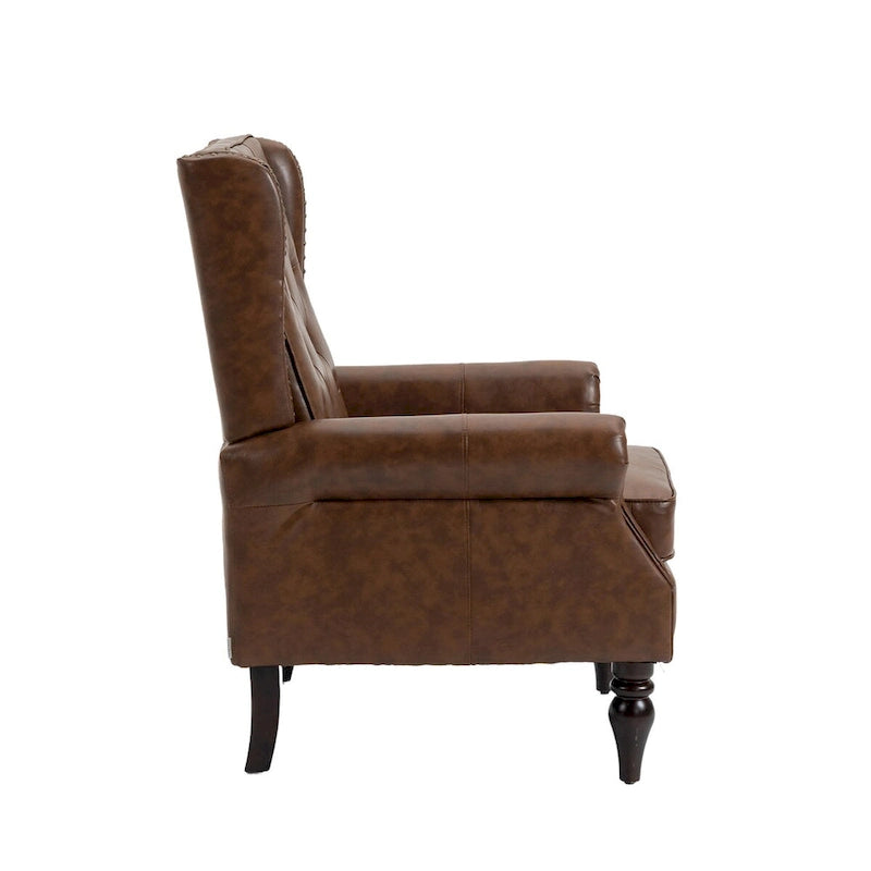 Sessel mit Holzgestell, moderner Akzentstuhl und Loungesessel fürs Wohnzimmer