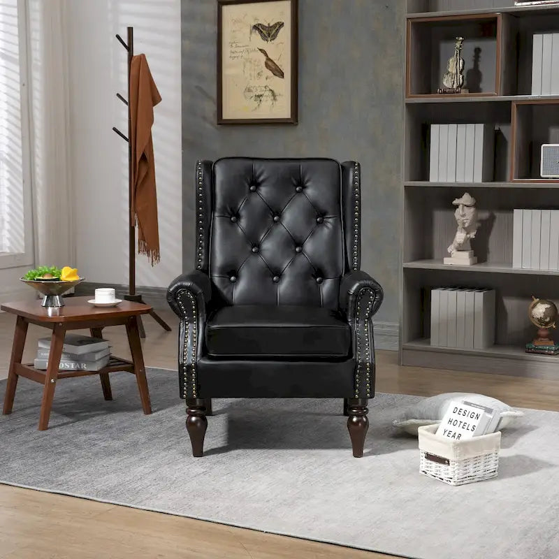 Sessel mit Holzgestell, moderner Akzentstuhl und Loungesessel fürs Wohnzimmer