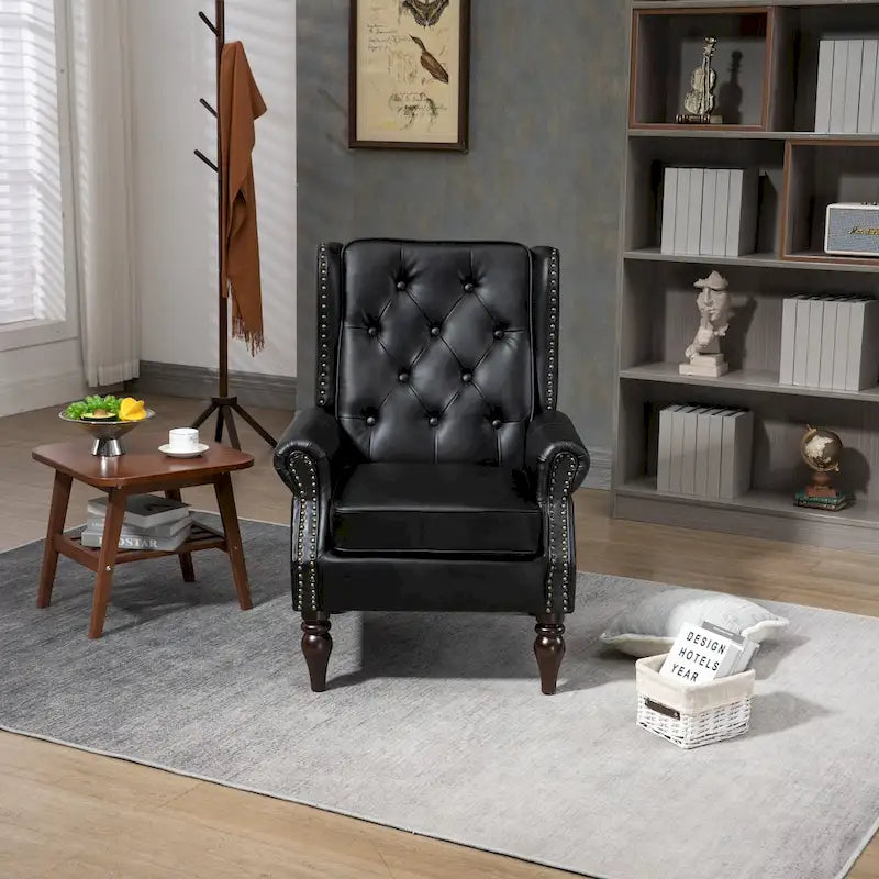 Sessel mit Holzgestell, moderner Akzentstuhl und Loungesessel fürs Wohnzimmer