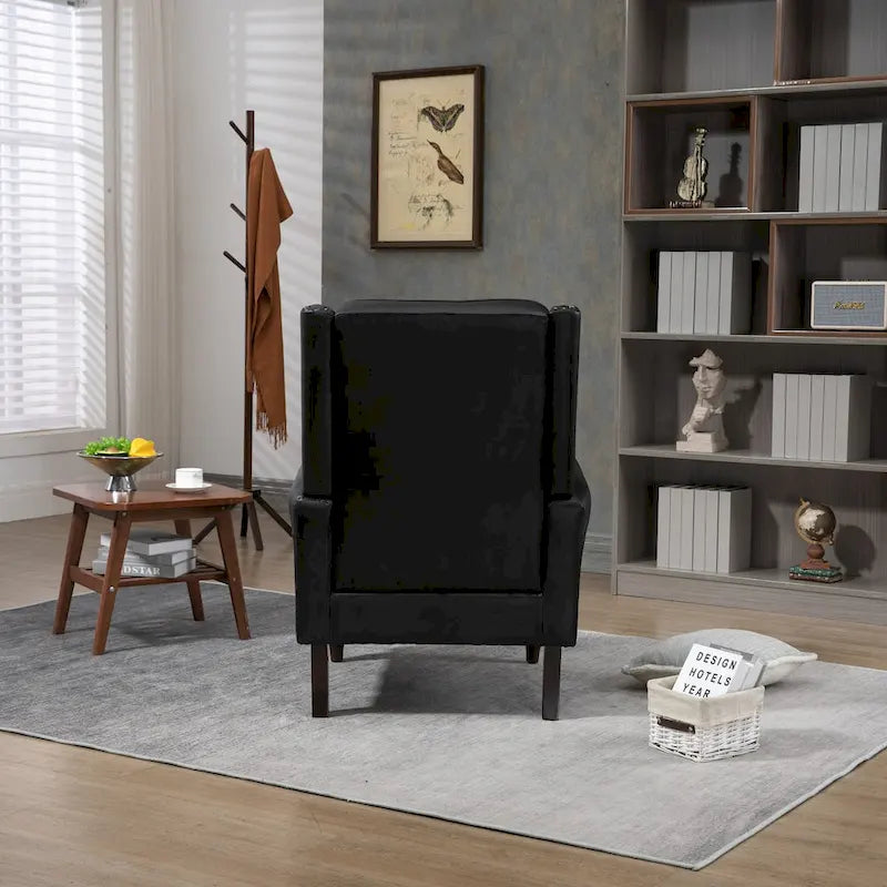 Sessel mit Holzgestell, moderner Akzentstuhl und Loungesessel fürs Wohnzimmer