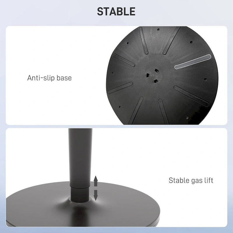Standing Desk Chair, Ergonomic Backless Wobble Stool, Height Adjustable Tall Office Chair Inches