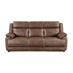 Dark Brown Padded Arm Sofa