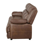 Dark Brown Padded Arm Sofa