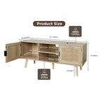 47 Modern TV Stand Entertainment Center Media Console Table for up to 65 TV - 47 inches in width