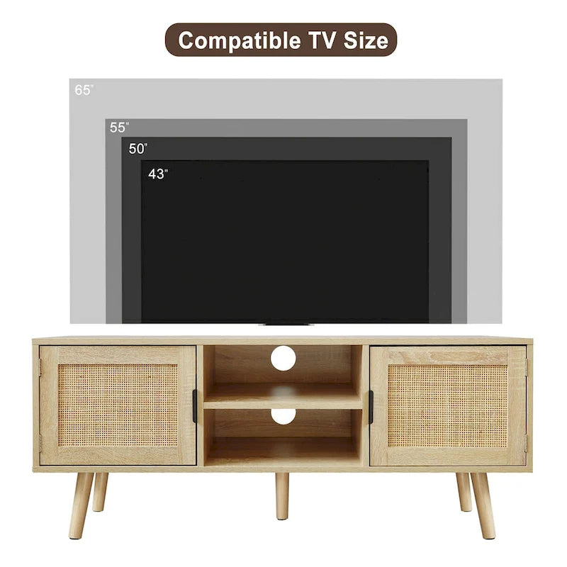 47 Modern TV Stand Entertainment Center Media Console Table for up to 65 TV - 47 inches in width