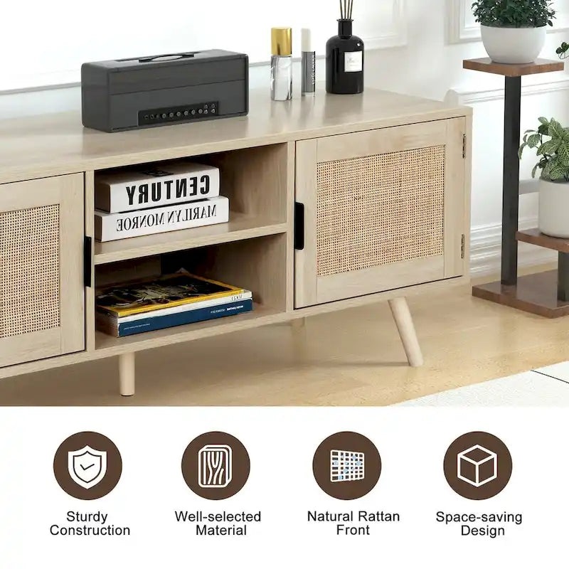 47 Modern TV Stand Entertainment Center Media Console Table for up to 65 TV - 47 inches in width