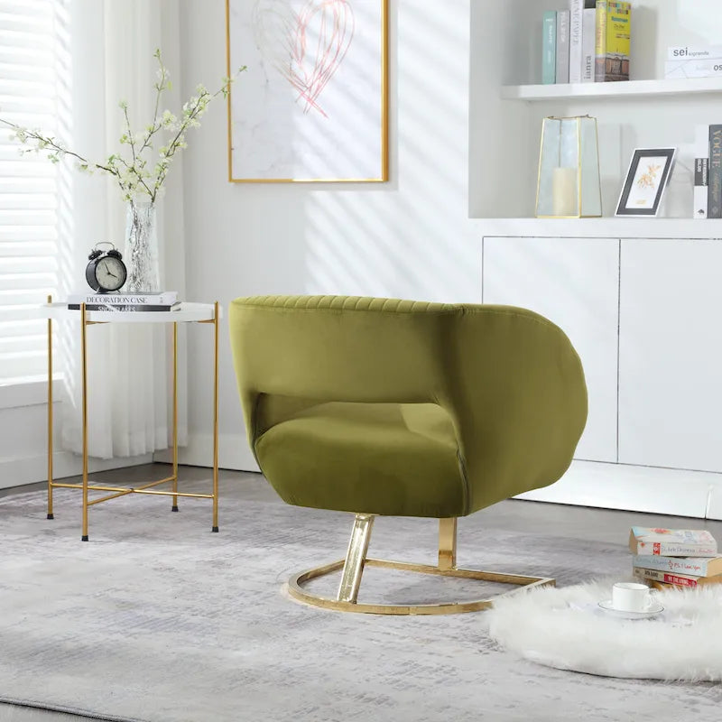 Upholstered Tufted Living Room Chair