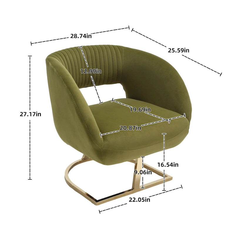 Upholstered Tufted Living Room Chair